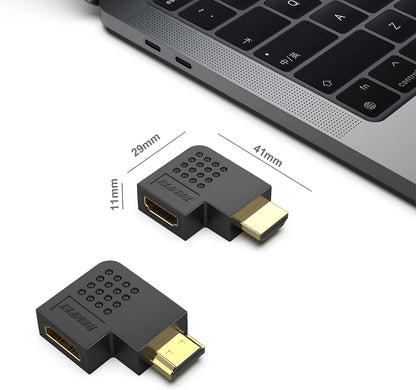 BENFEI HDMI Male to Female Right Angle 90 Degree Adapter V28-ELEBEN338BK2P
