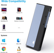 BENFEI 345GY M.2 NVME SATA SSD Enclosure, 10 Gbps USB Type-C/Type-A to NVME PCI-E SATA M-Key/(B+M) V28-ELEBEN345GY
