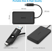 BENFEI 2.5 Inch SATA to USB Tool Free External Hard Drive Enclosure V28-ELEBEN346BK