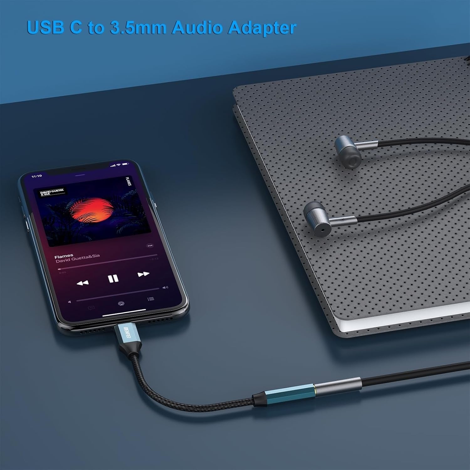 BENFEI USB-C to 3.5mm Audio Jack Adapter V28-ELEBEN349BL