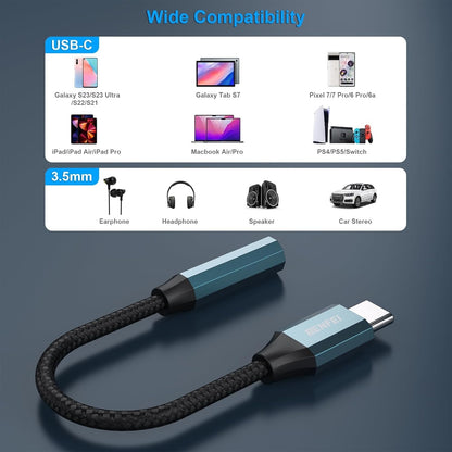 BENFEI USB-C to 3.5mm Audio Jack Adapter V28-ELEBEN349BL