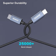 BENFEI 351SL-6F 100W USB-C to USB-C Fast Charging Cable Aluminum Shell Tangle-Free Silicone V28-ELEBEN351SL6F