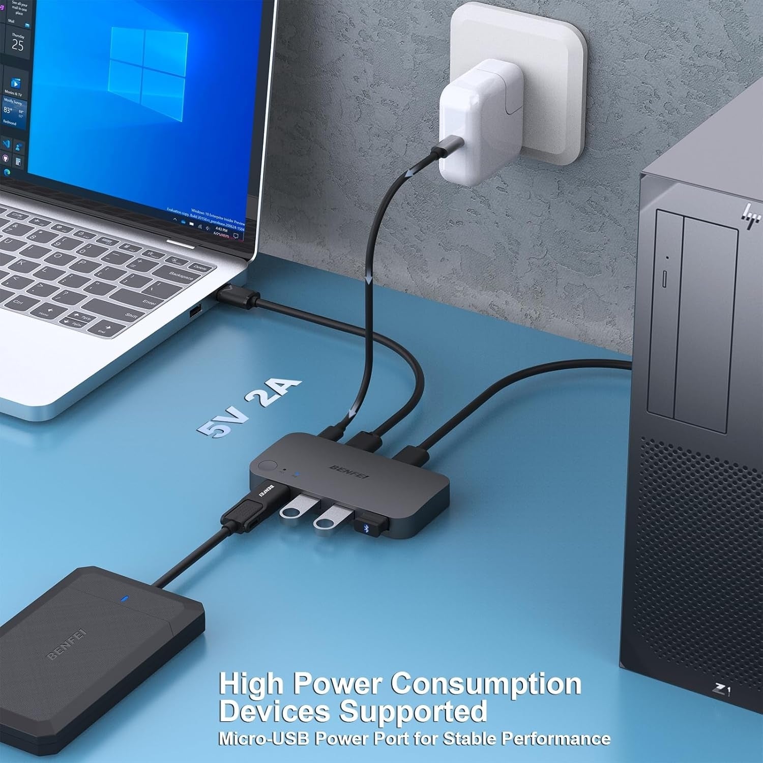 BENFEI 4-port USB 3.0 Switch V28-ELEBEN354BK