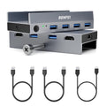 BENFEI 000355GY USB 3.0 HDMI KVM Switch(8K@60Hz) with 4 USB 3.0 Ports for 2 Computers Sharing Monitor V28-ELEBEN355GY