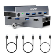 BENFEI 000355GY USB 3.0 HDMI KVM Switch(8K@60Hz) with 4 USB 3.0 Ports for 2 Computers Sharing Monitor V28-ELEBEN355GY