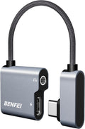 BENFEI USB C to Audio Jack Adapter with 60W Fast Charging V28-ELEBEN361GY
