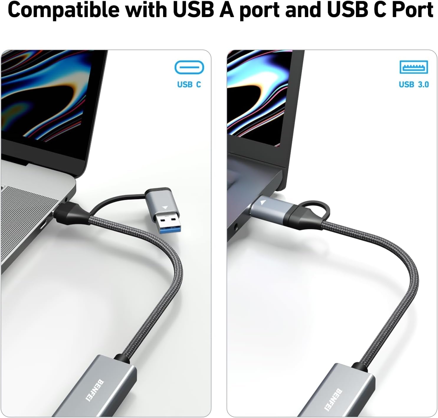BENFEI Video/Audio Capture Card Supporting Full HD 1080P V28-ELEBEN368GY