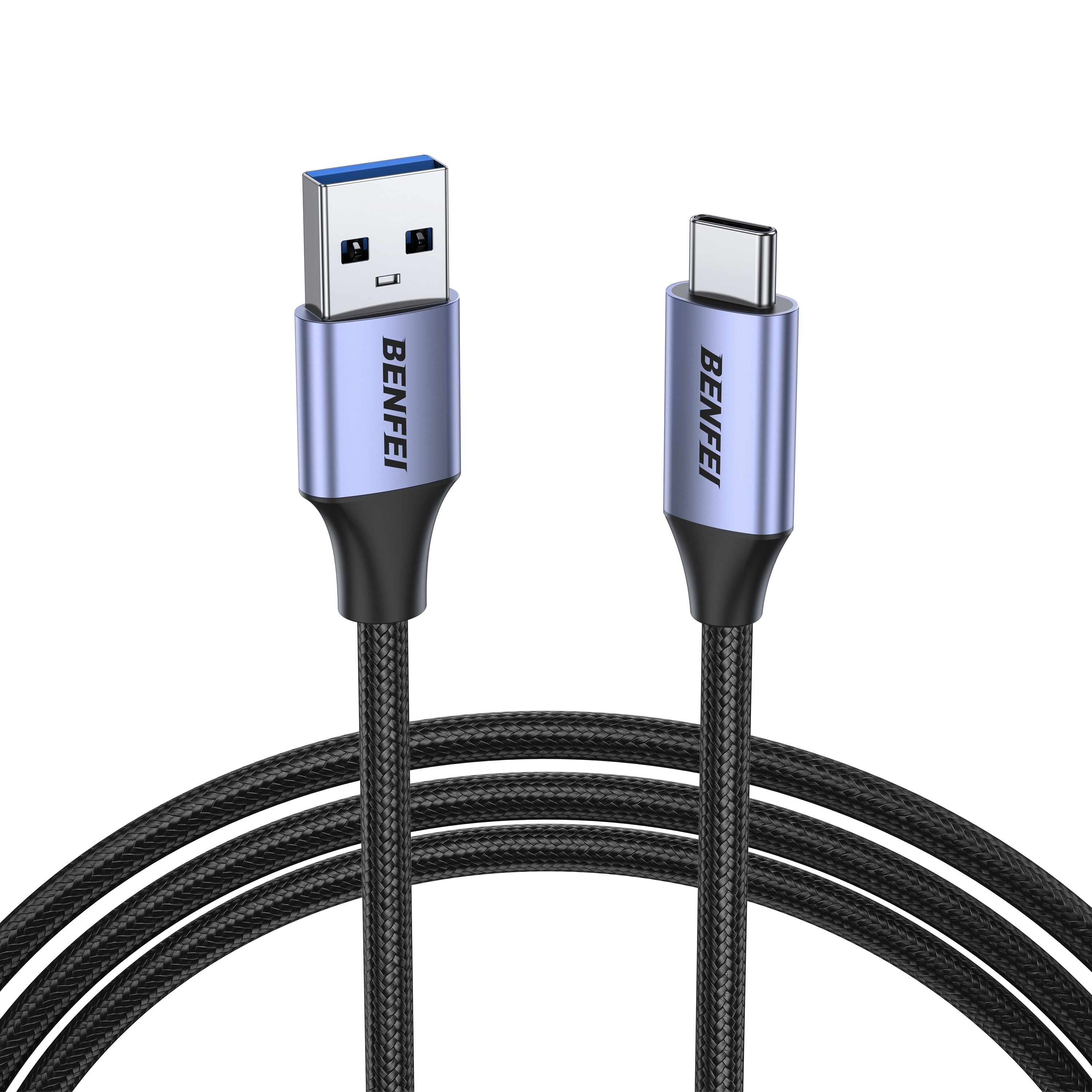 BENFEI 369GY 2M USB 3.0 to USB C Cable, 5Gbps High-Speed Data Sync & 3A Charging V28-ELEBEN369GY2M