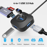 BENFEI 371BK USB-C 4-port USB 3.0 Hub V28-ELEBEN371BK
