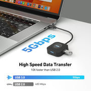 BENFEI 371BK USB-C 4-port USB 3.0 Hub V28-ELEBEN371BK