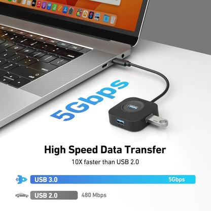 BENFEI 371BK USB-C 4-port USB 3.0 Hub V28-ELEBEN371BK