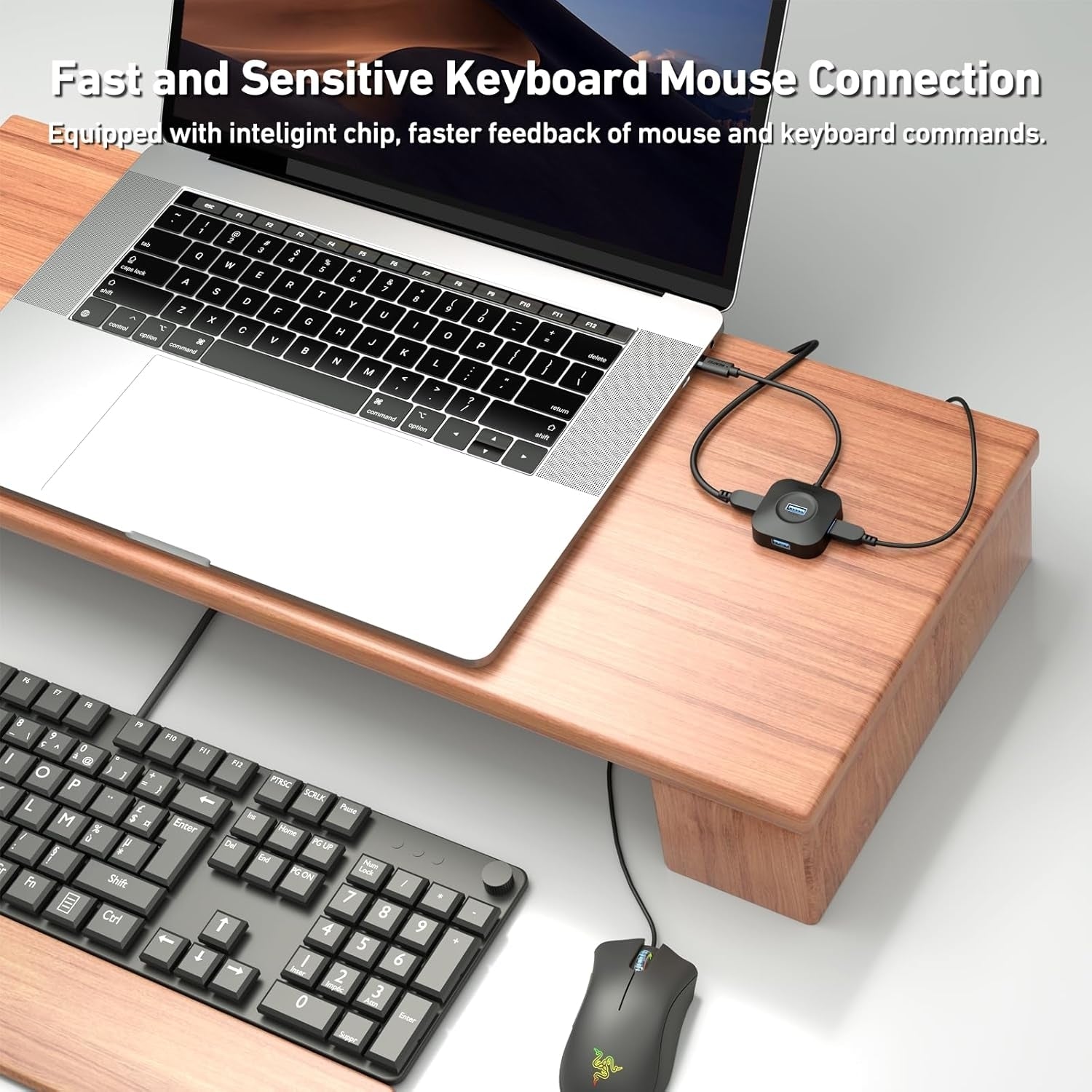BENFEI 371BK USB-C 4-port USB 3.0 Hub V28-ELEBEN371BK