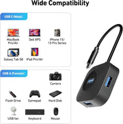 BENFEI 371BK USB-C 4-port USB 3.0 Hub V28-ELEBEN371BK