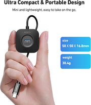 BENFEI 371BK USB-C 4-port USB 3.0 Hub V28-ELEBEN371BK