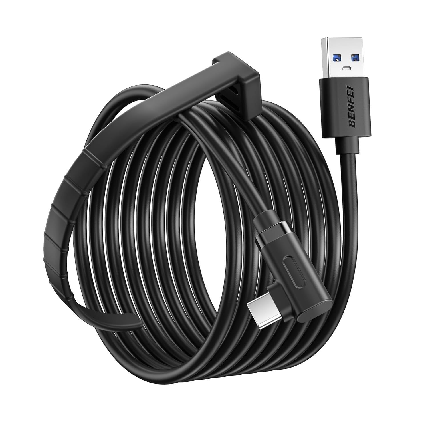 BENFEI 375BK-2M USB 3.0 to Right Angled USB-C PVC 2M V28-ELEBEN375BK2M