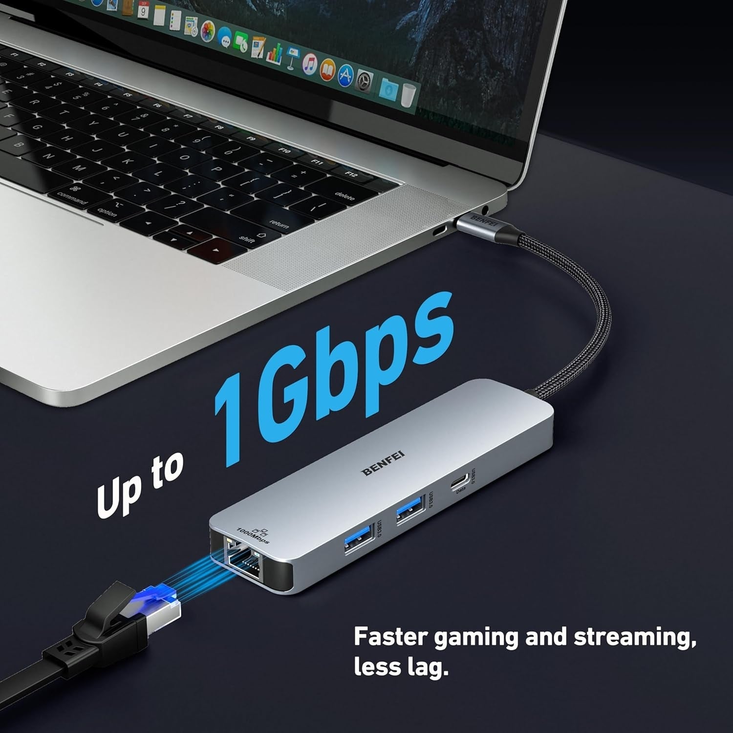 BENFEI 6-in-1 USB C Hub V28-ELEBEN379GY