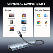 BENFEI 6-in-1 USB C Hub V28-ELEBEN379GY