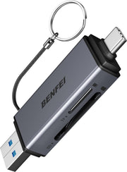 BENFEI SD Card Reader, USB C to SD Micro SD Card Memory Card Adapter V28-ELEBEN381GY