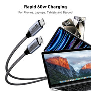 BENFEI 000383GY USB-C to USB-C Cable (4K@120Hz), 100W PD Fast Charging, 10Gbps Data Transfer for I-phone V28-ELEBEN383GY