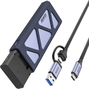 BENFEI M.2 SSD Enclosure USB3.2 Gen2 10 Gbps, Tool-Free for NVME B & M Keys with Size 2230/2242/2260/2280 SSDs V28-ELEBEN384GY