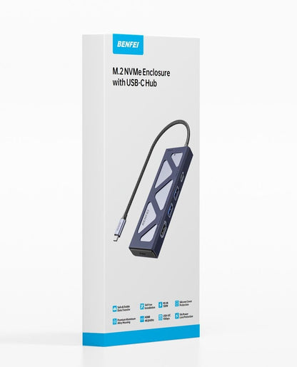 BENFEI 000389GY M.2 NVMe Enclosure with USB-C Hub V28-ELEBEN389GY