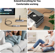 BENFEI 393GY-2M USB3.0 Male to Female Extension cable Nylon Braided 2M V28-ELEBEN393GY2M