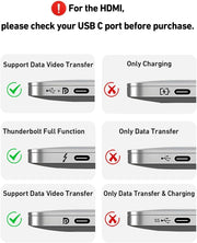 BENFEI 398GY TYPE-C 6-in-1 HDMI+USB-C(10G)+RJ45+2xUSB-A(10G)+PD V28-ELEBEN398GY