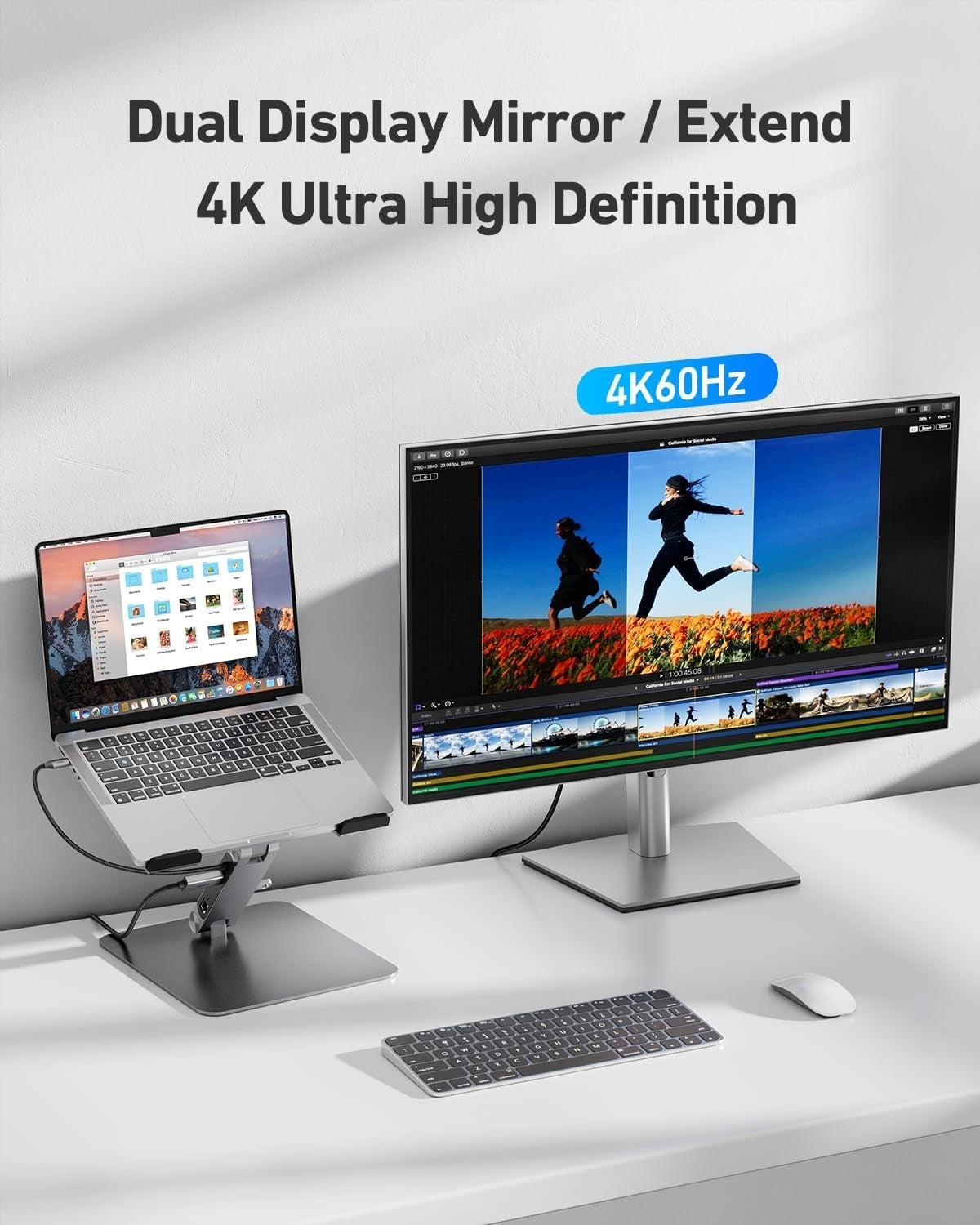 BENFEI 398GY TYPE-C 6-in-1 HDMI+USB-C(10G)+RJ45+2xUSB-A(10G)+PD V28-ELEBEN398GY