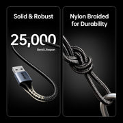 BENFEI 000406GY-2M USB Printer Cable, 6.6 FT/2 Meter USB A to USB B Cable V28-ELEBEN406GY2M