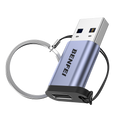 BENFEI 407GY USB Type-A to USB-C Adapter Male to Female Supporting 5V 3A Charging and 10Gbps Data Transmit V28-ELEBEN407GY