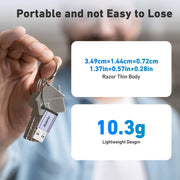 BENFEI 407GY 2-Pack USB Type-A to USB-C Adapter Male to Female Supporting 5V 3A Charging and 10Gbps Data V28-ELEBEN407GY2P