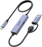 BENFEI 408GY USB-C to USB-C+A + PD (100W) Video/Audio Capture Card Supporting Full HD 1080P 60FPS for V28-ELEBEN408GY