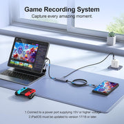 BENFEI 408GY USB-C to USB-C+A + PD (100W) Video/Audio Capture Card Supporting Full HD 1080P 60FPS for V28-ELEBEN408GY