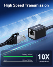 BENFEI 435BK-3M RJ45 Extension Male/Female Patch cords Cat6 1000Mbps 3M V28-ELEBEN435BK3M