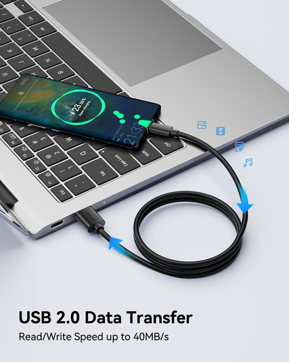 BENFEI 436BK-1M USB 2.0 Male to Micro USB Data Cable 1M V28-ELEBEN436BK1M