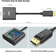 BENFEI DisplayPort to VGA,Gold-Plated Uni-directional Adapter V28-ELEBEN99BK