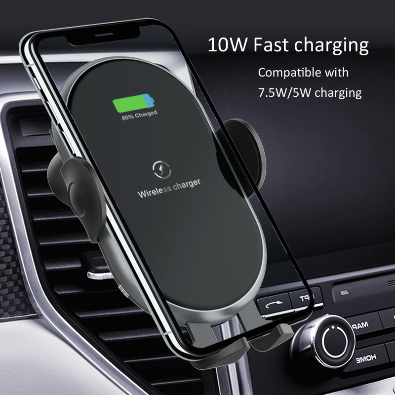 C366: Automatic Clamping Wireless Car Charger,with backlight V28-ELECARC366