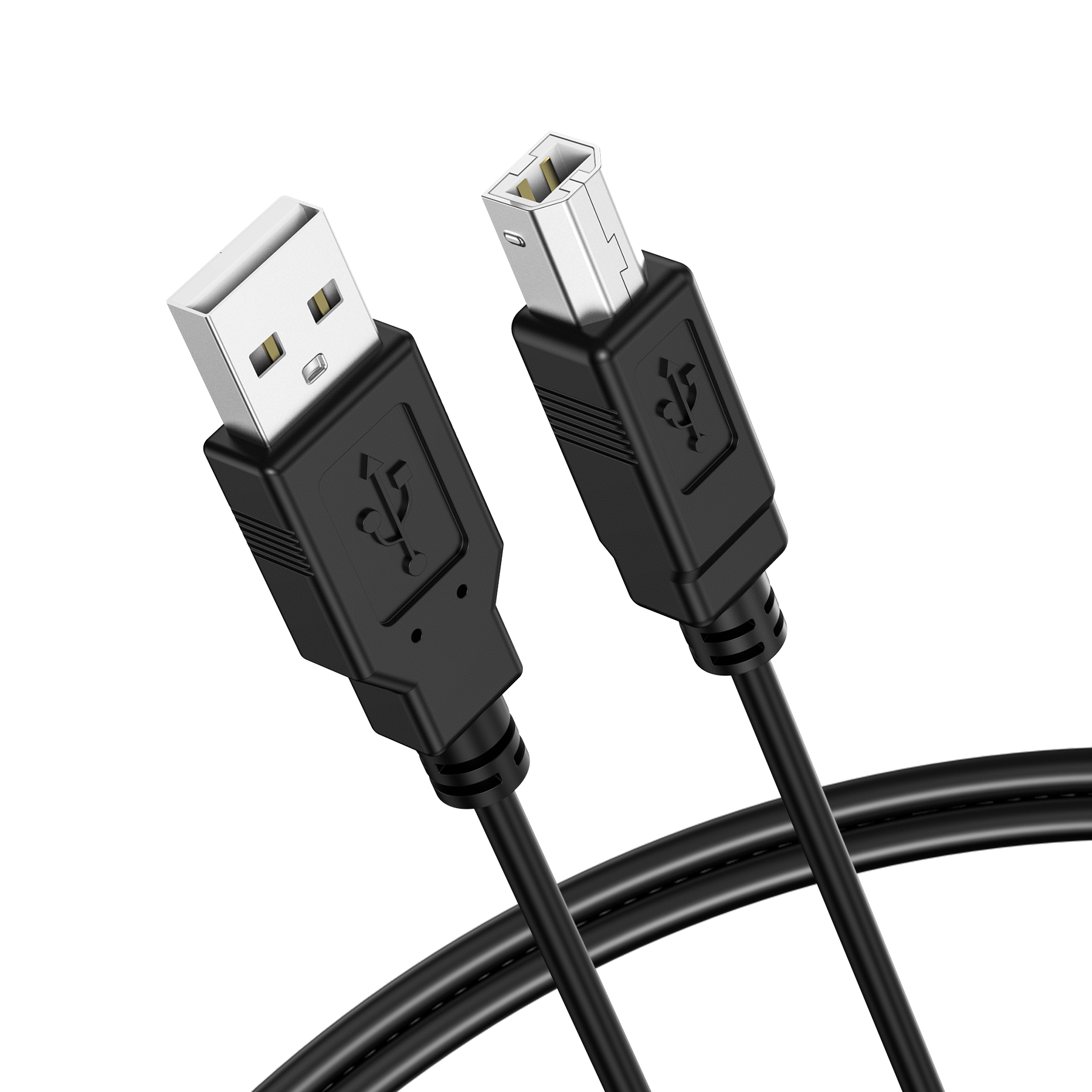 Choetech AB0060-1M USB A to B Printer 1meter Cable Black V28-ELECHOAB00601M