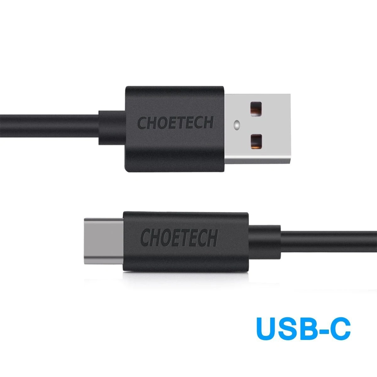 CHOETECH AC0004 USB-A to USB-C Charge & Sync Cable 3M Black V28-ELECHOAC0004