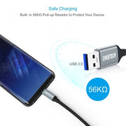 CHOETECH AC0007-102GY USB 3.0 Type-A to Type-C Cable 2M V28-ELECHOAC0007102GY