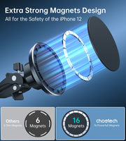 CHOETECH AT0004 Magsafe iPhone 12 Magnetic Car Mount Car Air Vent Phone Holder V28-ELECHOAT0004
