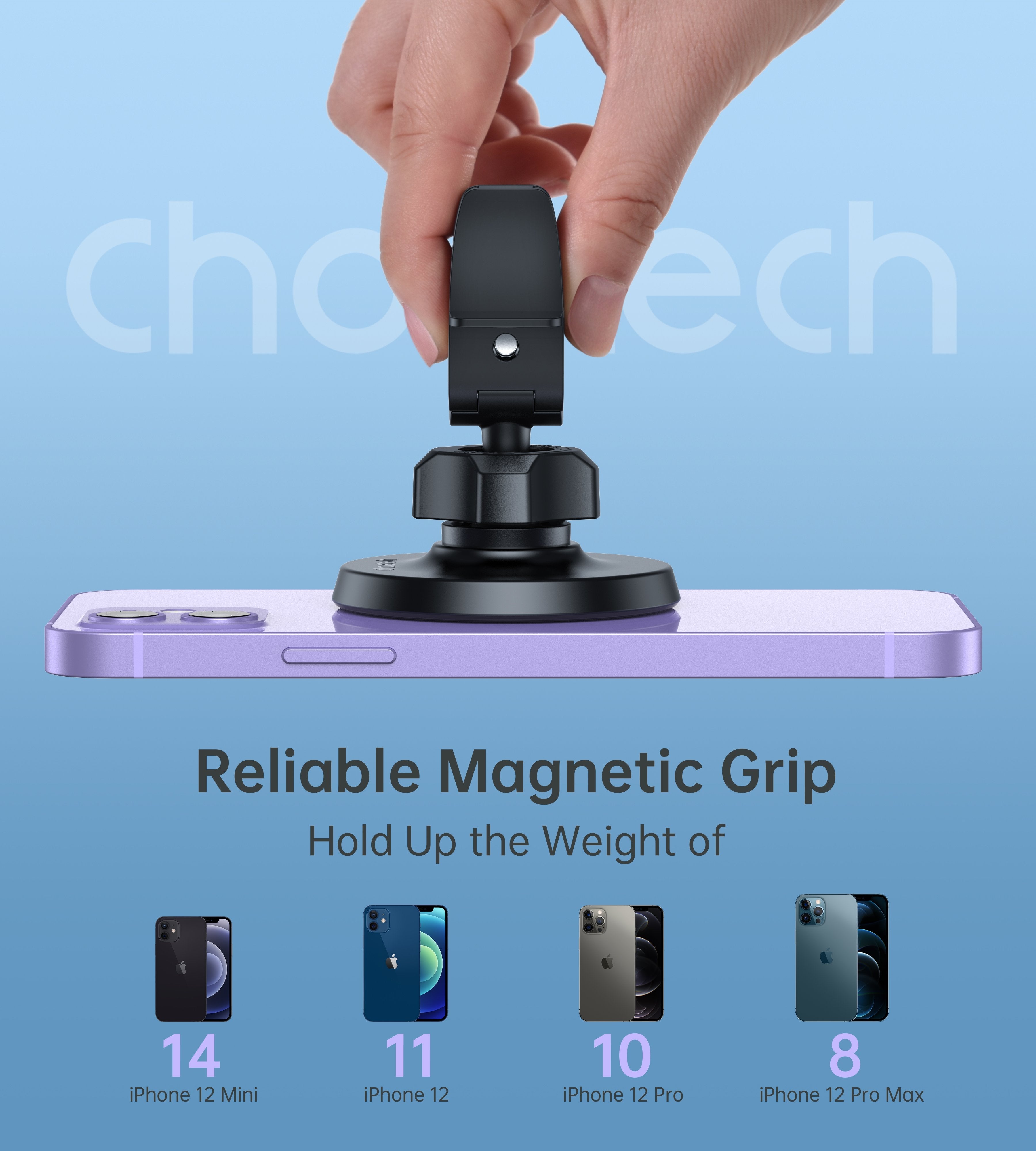 CHOETECH AT0004 Magsafe iPhone 12 Magnetic Car Mount Car Air Vent Phone Holder V28-ELECHOAT0004