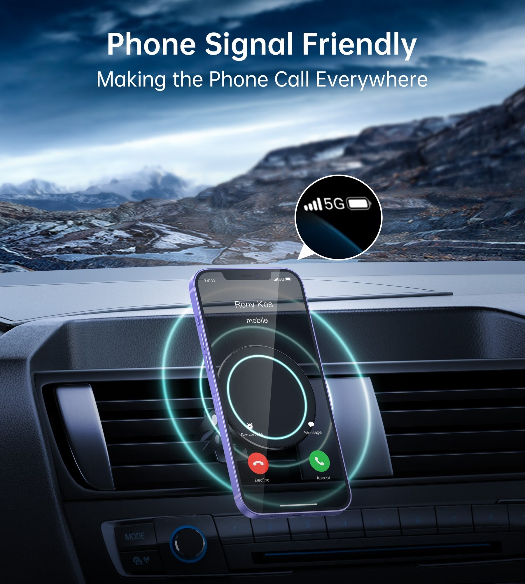CHOETECH AT0004 Magsafe iPhone 12 Magnetic Car Mount Car Air Vent Phone Holder V28-ELECHOAT0004