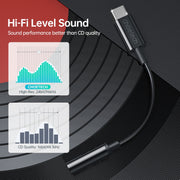CHOETECH AUX003 USB-C To 3.5mm Headphone Adapter V28-ELECHOAUX003