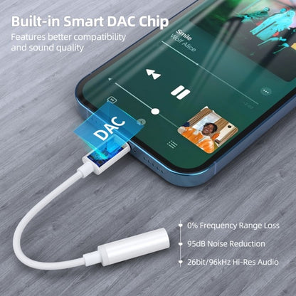 CHOETECH AUX005 iPhone 8-pin to 3.5mm Headphone Adapter V28-ELECHOAUX005