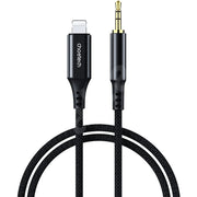 CHOETECH AUX007 8-pin to 3.5mm Male Audio Cable for iPhone1M - Black V28-ELECHOAUX007