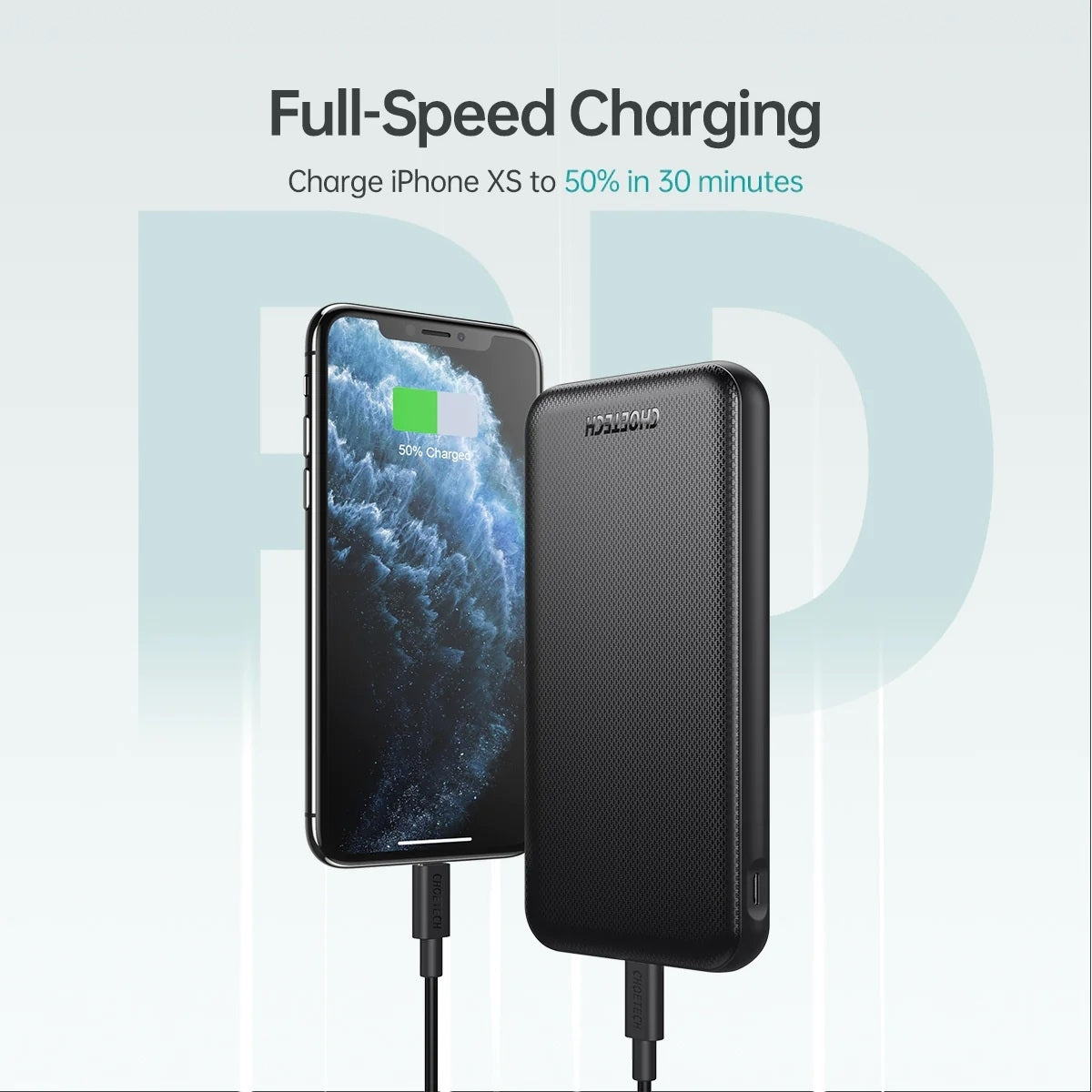 CHOETECH B627 10000mAh PD18W Power Bank V28-ELECHOB627