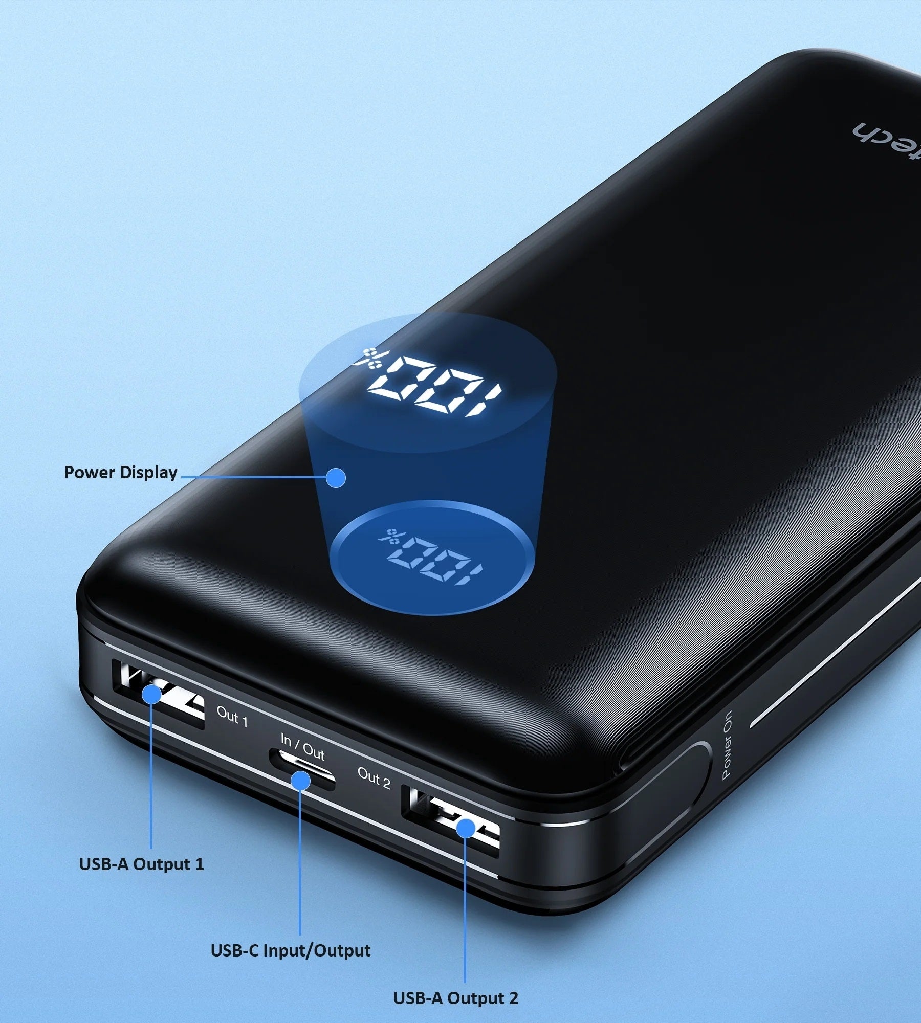 CHOETECH B653 PD45W 20000mAh Power Bank V28-ELECHOB653
