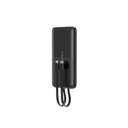 CHOETECH B654 10000mAh Pwer Bank 22.5W USB-A / USB-C / micro USB with built-in USB-C / Lightning cable - black V28-ELECHOB654
