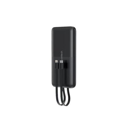 CHOETECH B654 10000mAh Pwer Bank 22.5W USB-A / USB-C / micro USB with built-in USB-C / Lightning cable - black V28-ELECHOB654